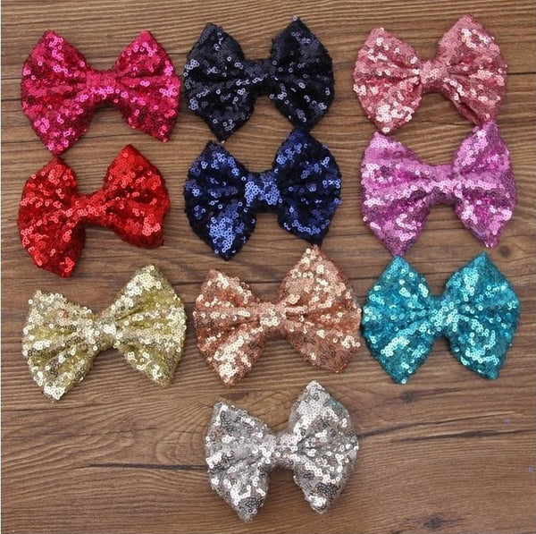 Stunning Sequins Hair Bow