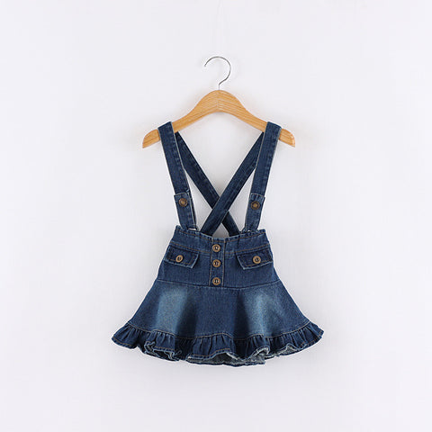 Denim Overall Skirt