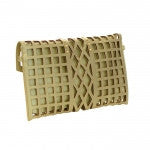 Laser Cut Silver Clutch