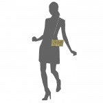 Laser Cut Silver Clutch