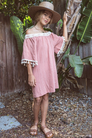 Off the Shoulder Shift Dress