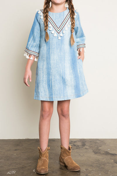 Washed Denim Dress