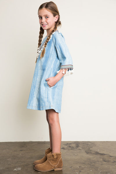 Washed Denim Dress