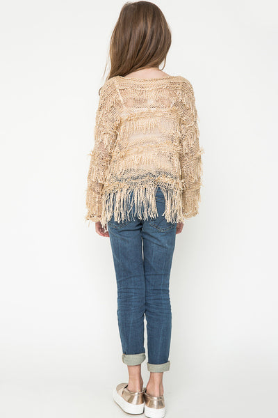Layered Fringe Sweater