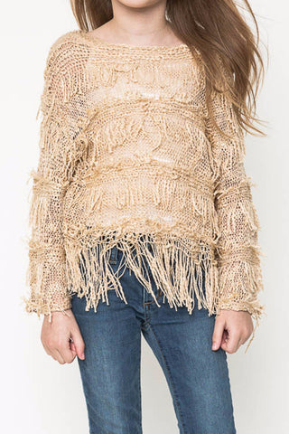 Layered Fringe Sweater