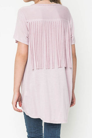 Jersey Fringe Tee