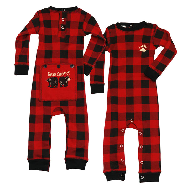 Plaid Bear Cheeks Flapjack Pajamas