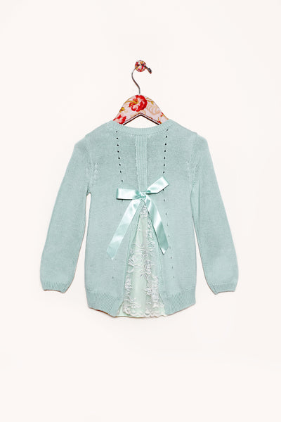 Lace Back Sweater