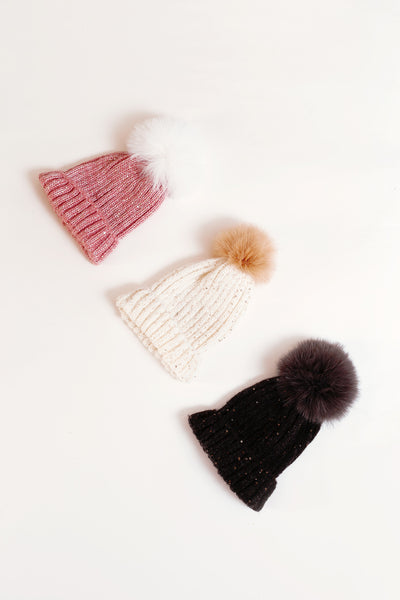 Pom Pom Sparkle Hat
