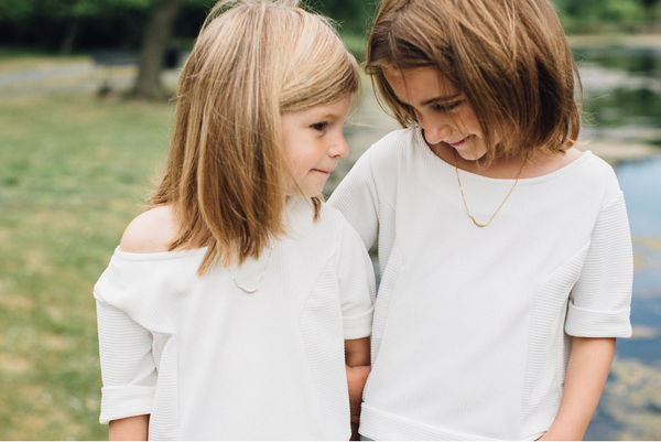 Two by Two Feather Charm Necklace Set