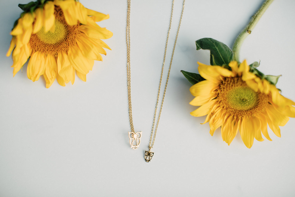 Two by Two Owl Charm Necklace Set
