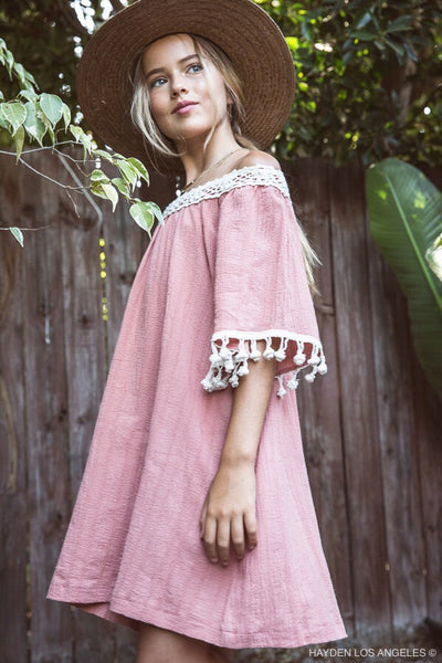 Off the Shoulder Shift Dress