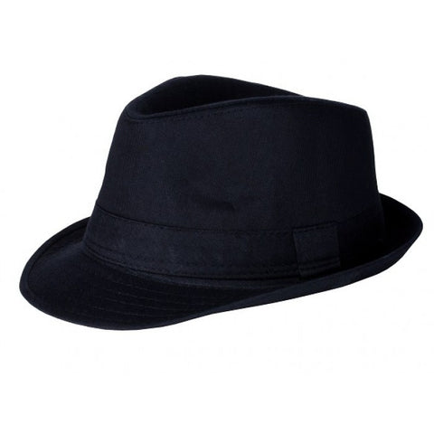 Black Brimmed Fedora Hat