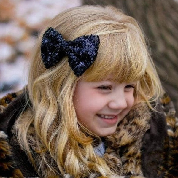 Stunning Sequins Hair Bow
