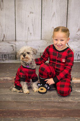 Plaid Bear Cheeks Flapjack Pajamas