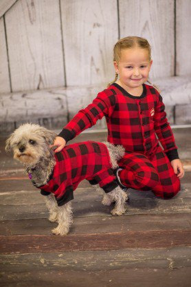 Plaid Bear Cheeks Flapjack Pajamas