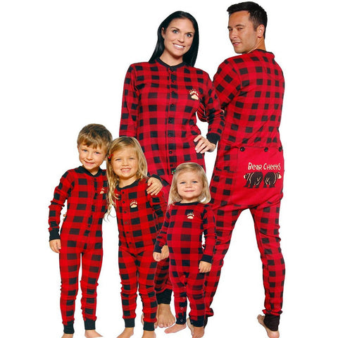 Plaid Bear Cheeks Flapjack Pajamas