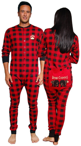 Plaid Bear Cheeks Flapjack Pajamas